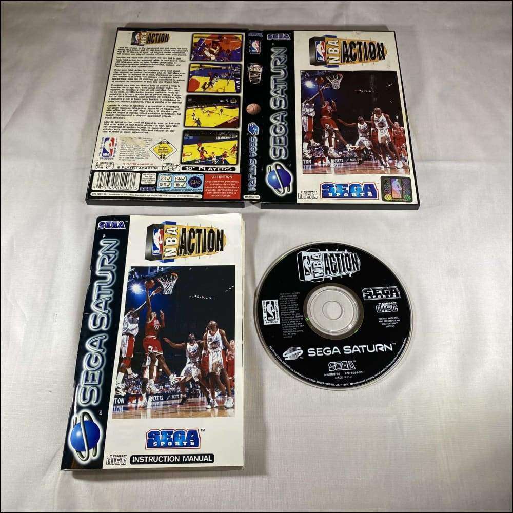 Buy NBA Action Sega saturn game complete -@ 8BitBeyond Buy NBA Action Sega saturn game complete -@ 8BitBeyond